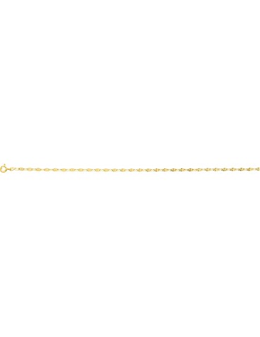 CHAINE MAILLE FANTAISIE OR 750/1000