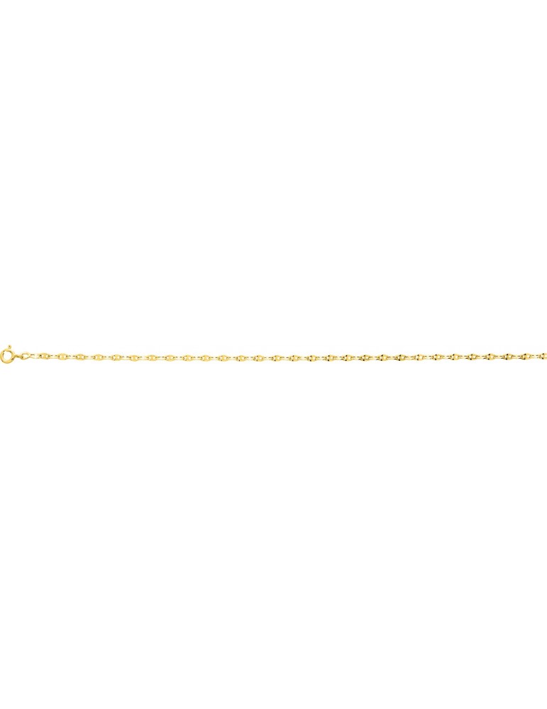 CHAINE MAILLE FANTAISIE OR 750/1000