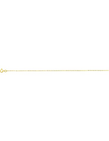 Chaine fine maille forçat en or jaune 750/1000