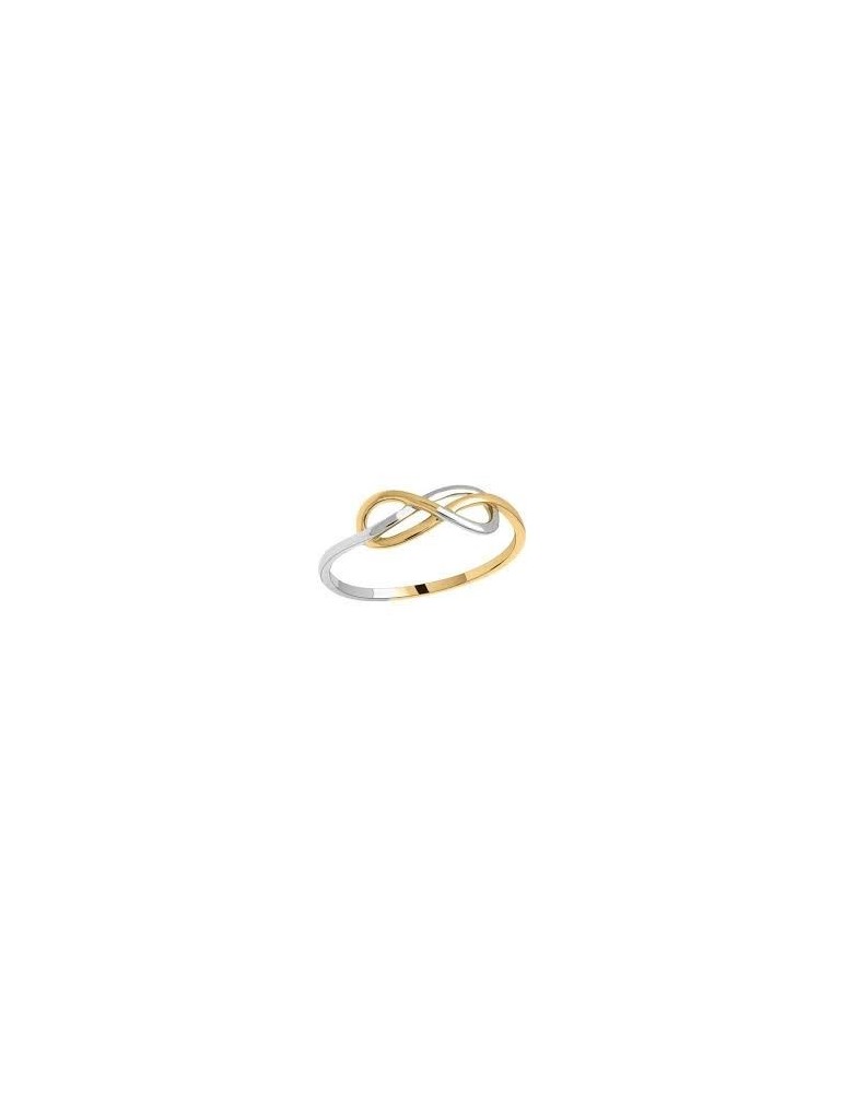 Bague infini bicolore