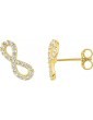 Boucles d'oreilles infini oxyde 375/1000