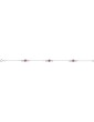 Bracelet femme pierre rouge argent 925/1000