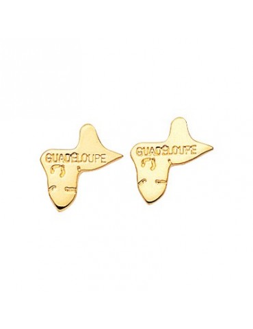 BOUCLES D'OREILLES GUADELOUPE PLAQUÉ OR