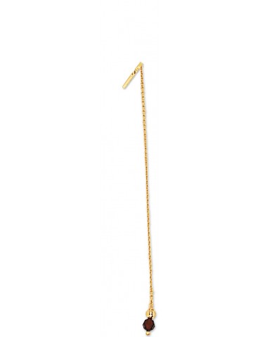 Boucles d'oreille chainette grenant