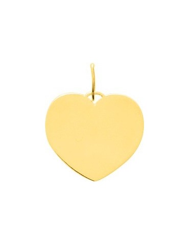 Médaille coeur plaque or 375/1000