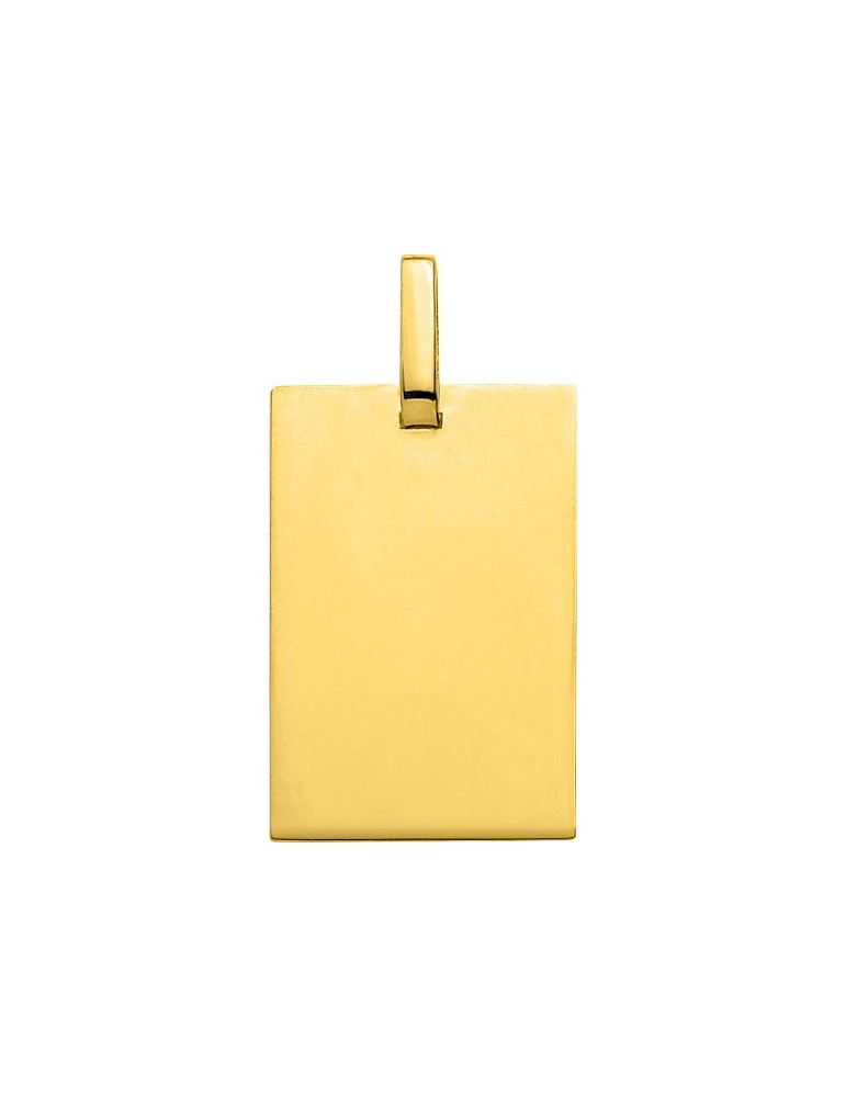 MÉDAILLE PLAQUE A GRAVER OR 750/1000