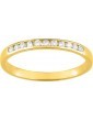 Demi-Alliance diamants en or jaune 375/1000