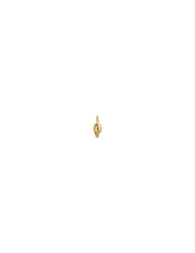 Médaille noeud Forçat or jaune 750/1000