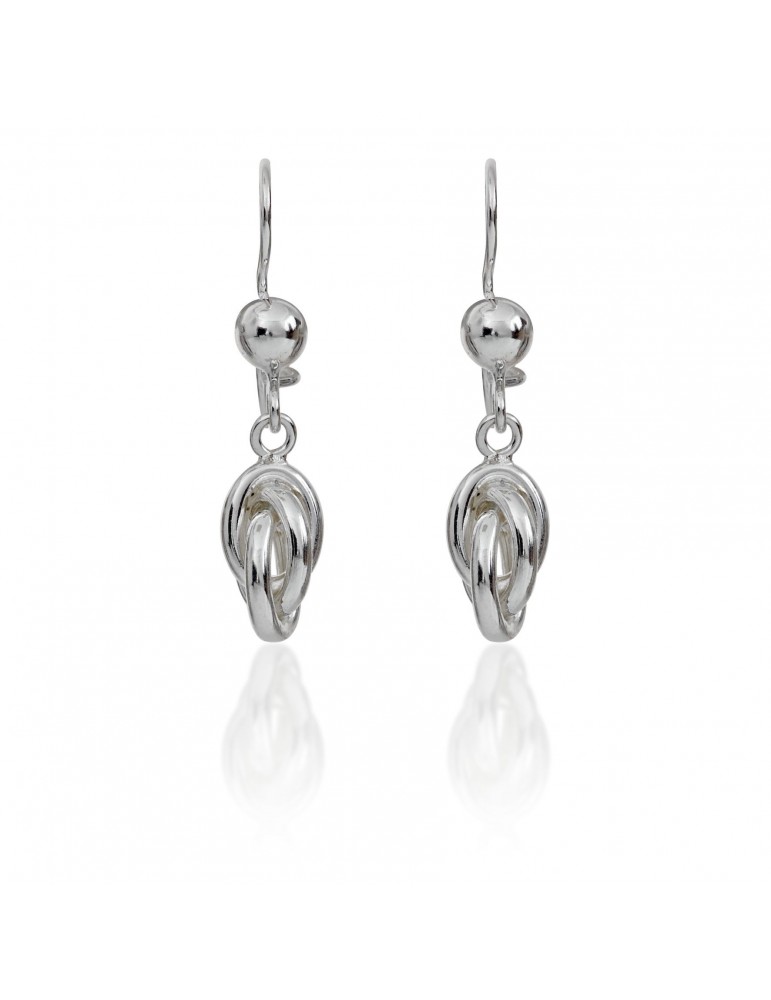 Boucles d'oreilles crochet forçat argent