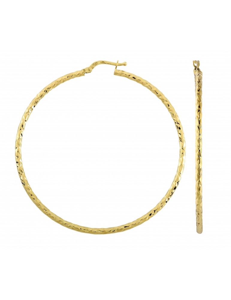 Créole ciselée or jaune 750/1000