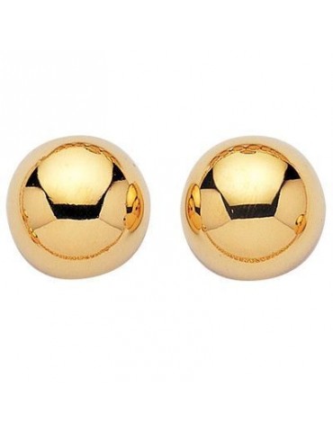 BOUCLES DEMI-BOULE PLAQUÉ