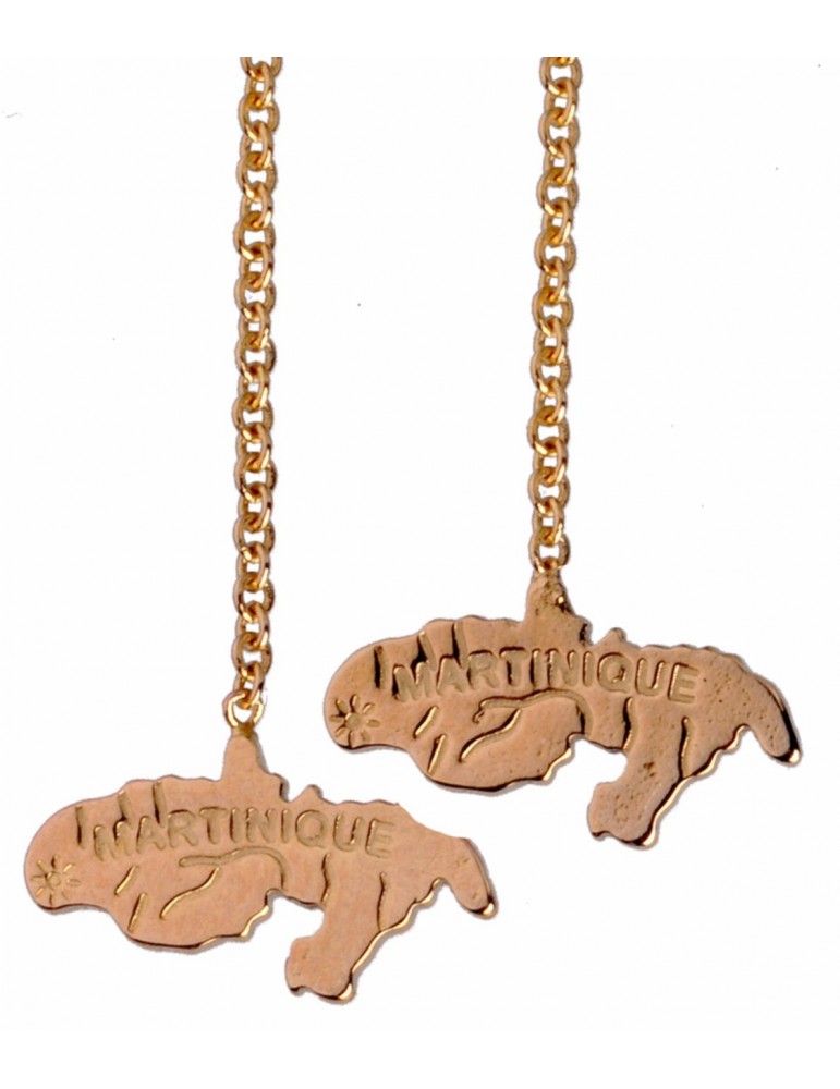 BOUCLES CHAINETTES MARTINIQUE PLAQUÉ