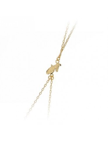 CHAINE DE MAIN CARTE MARTINIQUE PLAQUÉ OR