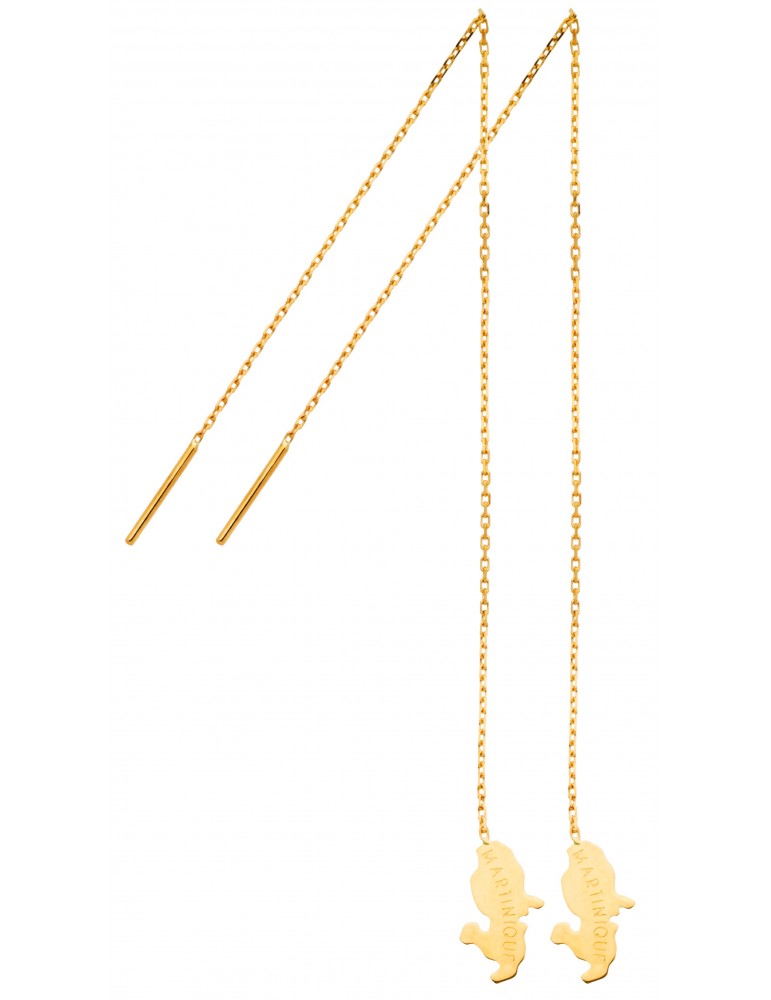 BOUCLES D'OREILLES CHAINETTES MARTINIQUE