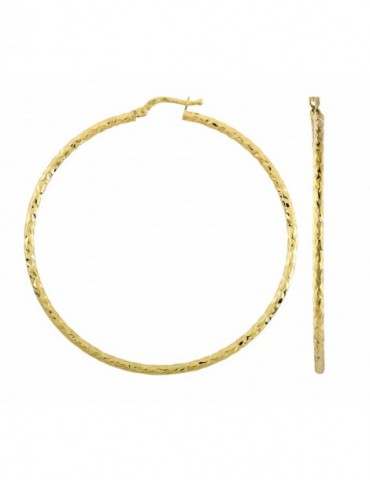 Créole ciselée or jaune 750/1000