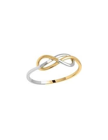 Bague infini bicolore
