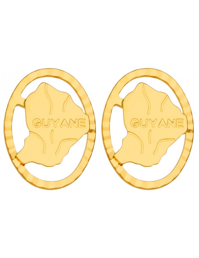 BOUCLES D'OREILLES GUYANE OR 750/1000