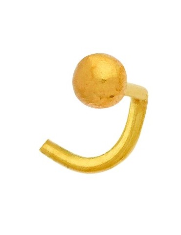 Piercing de nez or jaune 750/1000