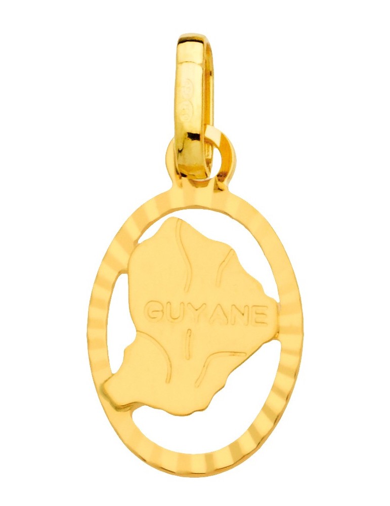 MÉDAILLE GUYANE ENTOURAGE OR 750/1000