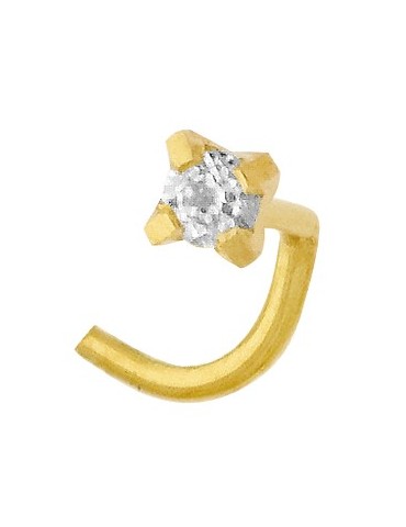 Piercing de nez oxyde or 750/1000