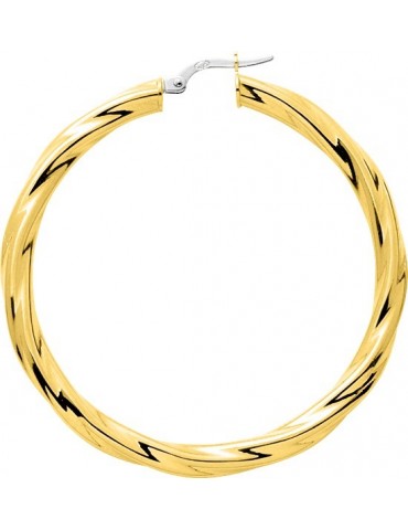 CRÉOLES TORSADE OR 750/1000