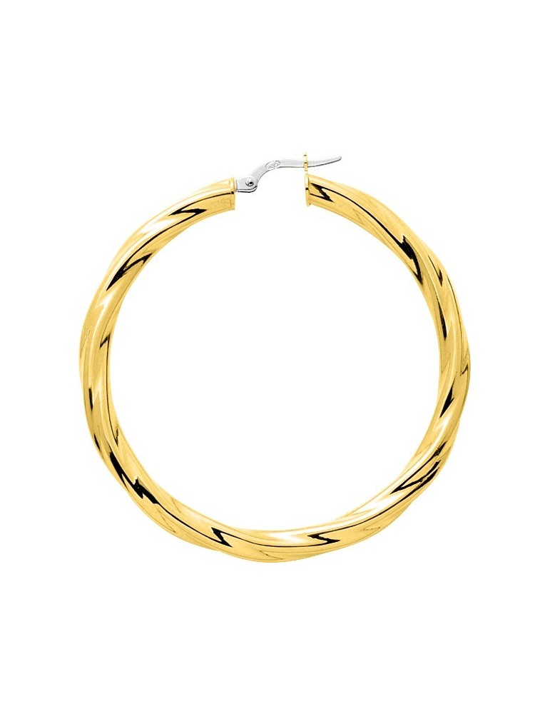 CRÉOLES TORSADE OR 750/1000