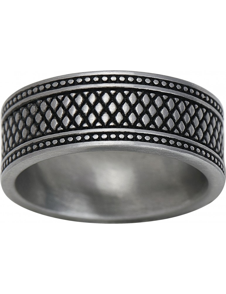 Bague homme acier