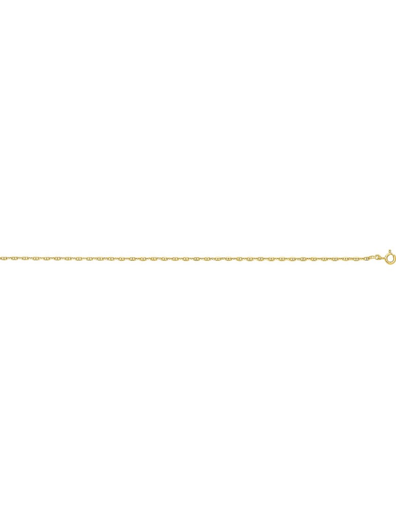 CHAINE FORÇAT BARETTES OR 750/1000