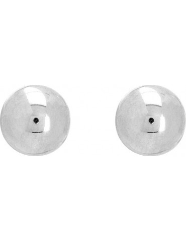 BOUCLES D'OREILLES OR BLANC 750/1000