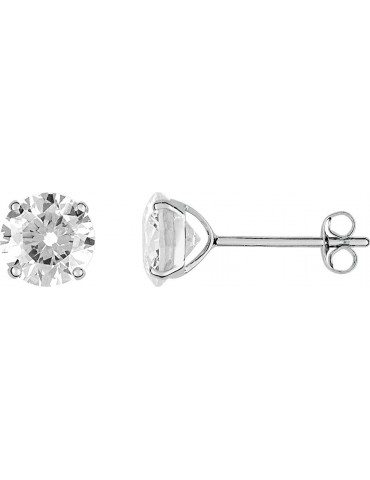Boucles d'oreilles or blanc 750/1000