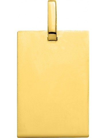 MÉDAILLE PLAQUE A GRAVER OR 750/1000