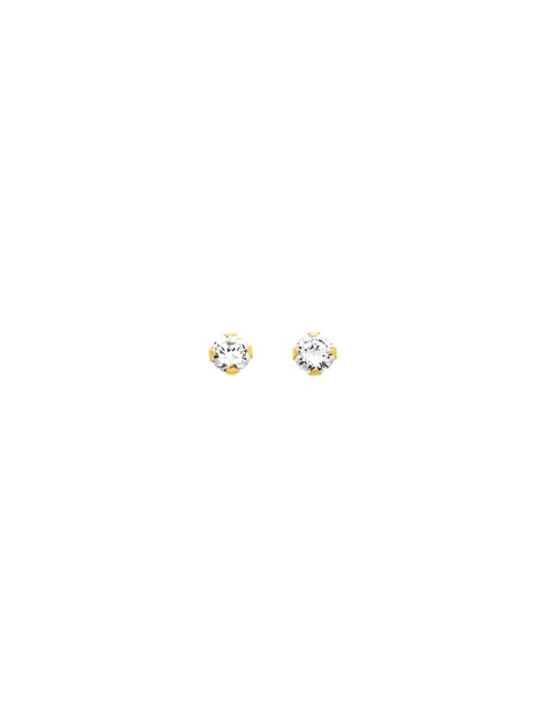 Boucles d'oreilles en or jaune 375/1000 et oxyde