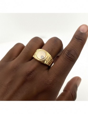 Chevalière or 750/1000