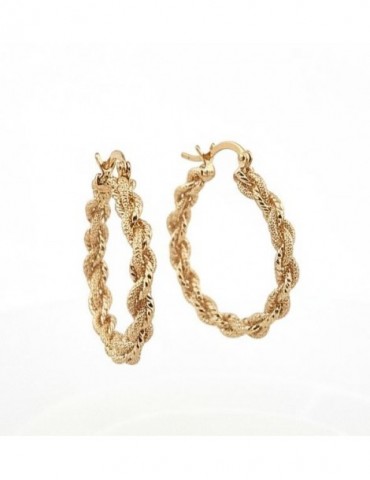 Créole torsadé plaqué or