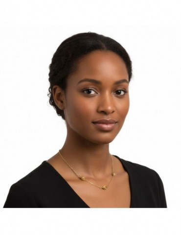 Collier noeud forcat Plaqué or