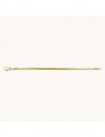 Bracelet maille anglaise creuse or 750/1000