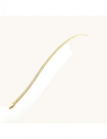 Bracelet maille anglaise creuse or 750/1000