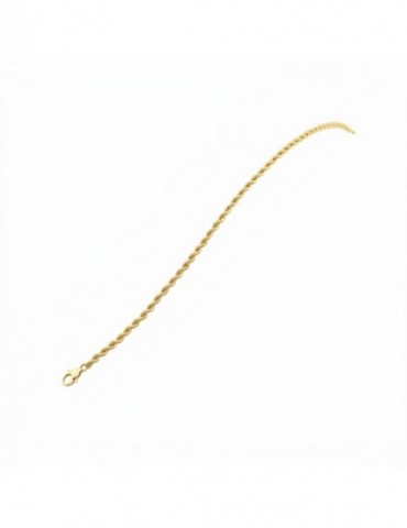 Bracelet Chaine corde torsade or 750/1000