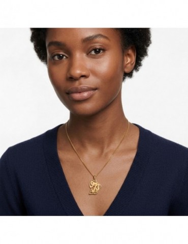 Pendentif carte Guyane plaqué or