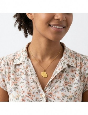 Pendentif carte Réunion plaqué or