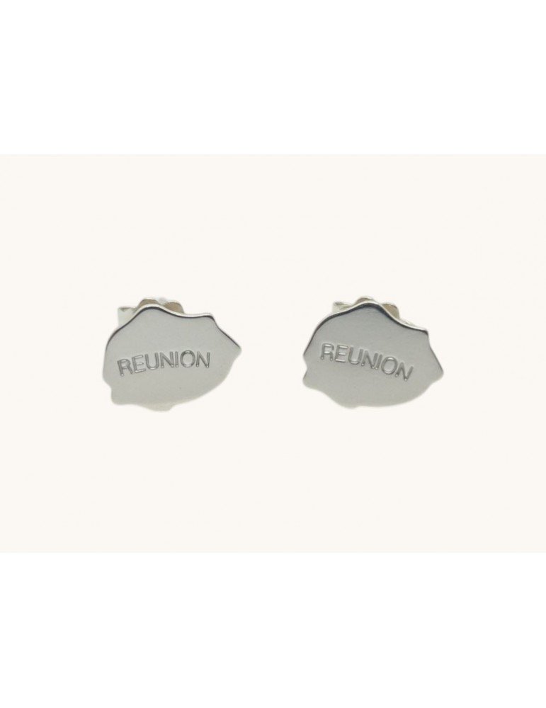 Boucles d'oreilles carte Reunion