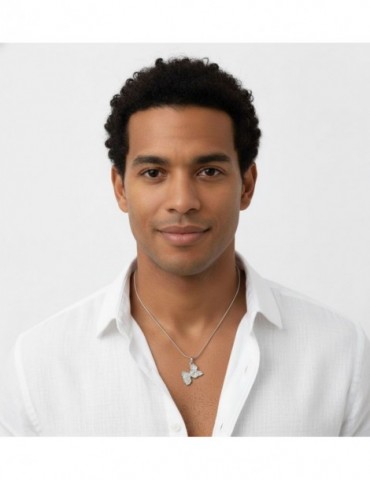 Pendentif carte Guadeloupe relief argent 925/1000