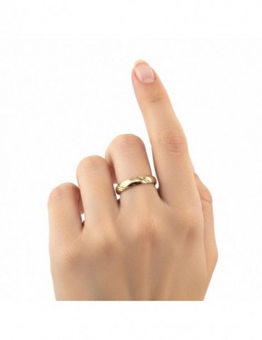 Alliance liseré or jaune 750/1000