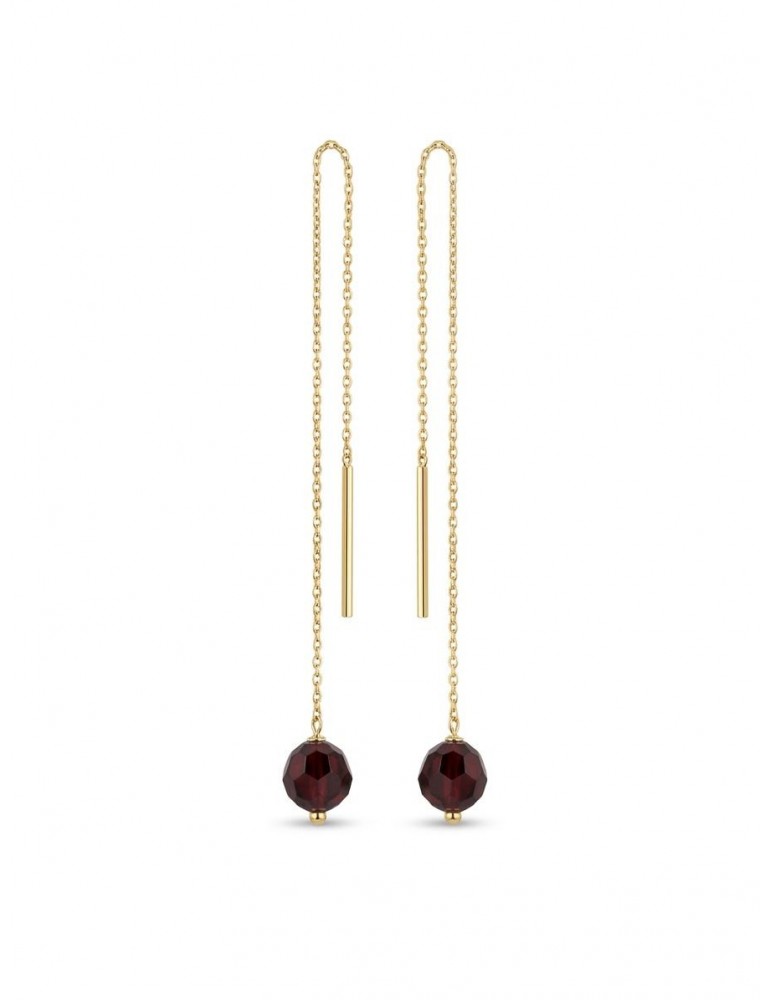 Boucles d'oreilles pendantes Granat