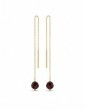 Boucles d'oreilles pendantes Granat