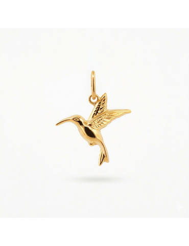 Pendantif colibri or 750/1000
