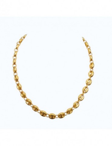 Collier maille grain de café