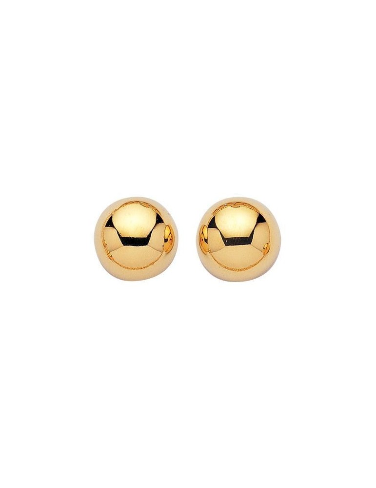 BOUCLES DEMI-BOULE PLAQUÉ