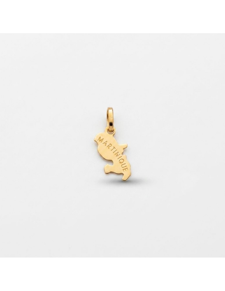 Pendantif carte Martique or 750/1000