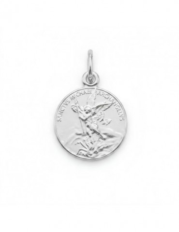 Pendantif Argent Ange Saint Michel "SANTVS MICHAEL ARCHANGELVS"